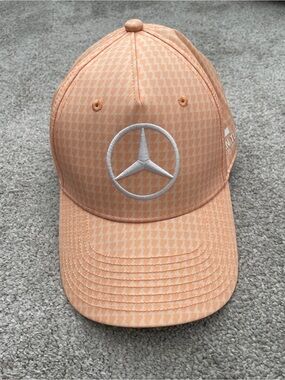 Mercedes AMG Petronas F1 Lewis Hamilton Baseball Hat Peach